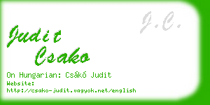 judit csako business card